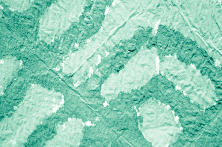 Ink Stains. Green or Neo Mint Color. Handmade Design. Grunge Mud Wallpaper. Paint Soaked Craft Texture. Watercolor Vintage Ink Stains.の写真素材