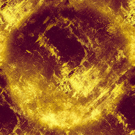 Vintage Rough Dirty Texture. Aged Old Dust Effect. Grunge Stone Wall. Distress Brush Illustration. Rusty Grungy Background. Paint Grain Surface. Abstract Structure. Gold Retro Dirty Texture.の写真素材