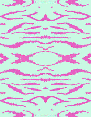 Seamless Zebra Background. Blue Jungle Design. Watercolor Animal Texture. Abstract Zoo Line. Zebra Ornament. Vintage Cheetah Design. Safari Texture. Seamless Zebra Wallpaper. African Pattern.の写真素材