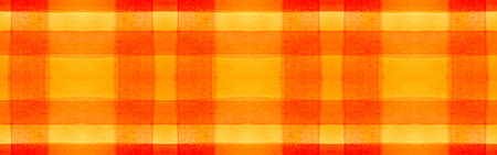 Summer Tartan Background. Watercolor Check Pattern. Retro Geometric Squares for Tile Design. Seamless Orange Tartan Background. Scottish Buffalo Wallpaper. Autumn Simple Tartan Background.の写真素材