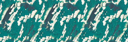 Texture Paint On Board. Rustic Wallpaper. Seamless Crackle Structure. Break Wooden Material. Green...