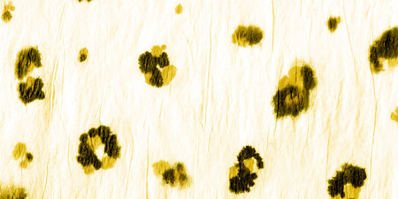 Leopard Pattern. Gold, Yellow Colors. Exotic Handdrawn Fabric Design. Fashion African Jungle Animal...