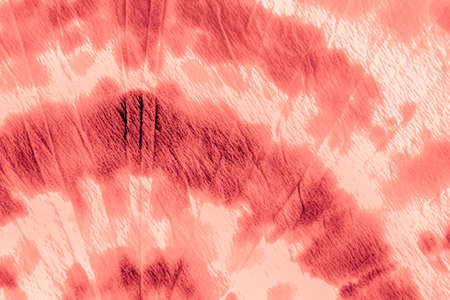 Red Shibori Pattern. Crumpled Paper. Abstract Aquarelle Poster. Spring Paintbrush Artwork. Tie Dye Batik. Ink Painted Circle. Pink Watercolor Abstract Print. Swirl Tie Dye.の写真素材