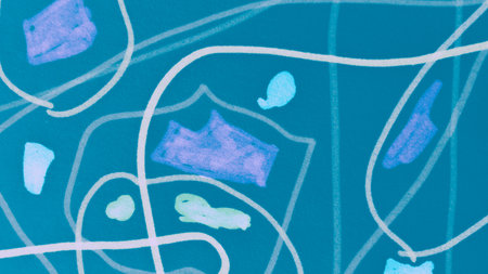 Organic Doodle Background. Scratch Line. Children Scrawl. Organic Dirty Ink Stroke. Abstract...