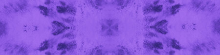 Seamless Lilac Tie Dye Dirty Texture. Watercolour Abstract Fabric. Ink Paint Surface. Vintage...