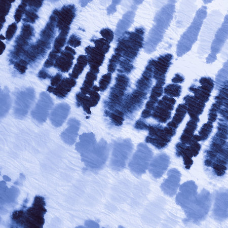 Indigo Shibori Texture. Splat Watercolor Painting. Nautical Hand Drawn Shape. Bohemian Border....