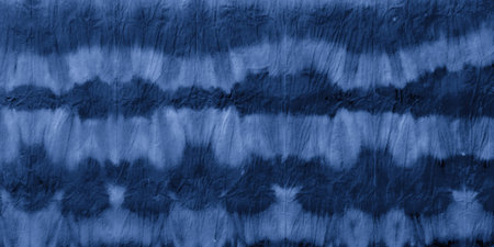 Indigo Batik Dye Textures. Seaside Traditional Ethnic Ornament. Sky Paintbrush Surface. Space Ethnic...