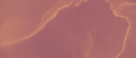 Ink Golden Pattern. Brown Glitter Splash. Red Art Hot Molten Abstraction. Orange Hell Artistic...