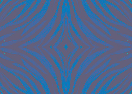 Seamless Animal Texture. Watercolor African Background. Cheetah Fur. Black Fashion Lines. Blue...