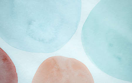 Orange Circle Texture. Watercolor Round Elements. Light Abstract Confetti. Fashion Carpet Design. Circle Textile. Blue Radial Illustration. Red Scribble Circle Surface.の写真素材