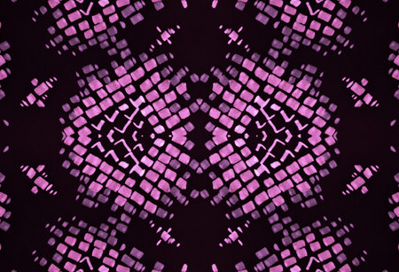 Seamless Watercolor Snakeskin. Pink and Black Colors. Jungle Exotic Background. Cobra Reptile Wild...