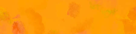 Abstract Watercolour Texture. Autumn Orange Dyed Pattern. Handmade Wallpaper. Watercolor Abstract Texture. Ink on Paper. Artistic Craft Surface. Autumn Orange Watercolor Spotted Texture.の写真素材