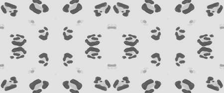 Seamless Cheetah Background. Fashion Tiger Fur. Black Camouflage Safari Border. Textile Design with Panther Spots. Cheetah Ornament. Grey Abstract Cats Print. Seamless Cheetah Wallpaper.の写真素材