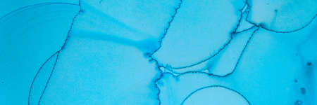 Abstract Teal Background. Alcohol Ink Illustration. Blue Aqua Art Pattern. Contemporary Wave Paint. Abstract Teal Wallpaper. Watercolour Illustration. Aqua Art Texture. Abstract Teal Wallpaper.の写真素材