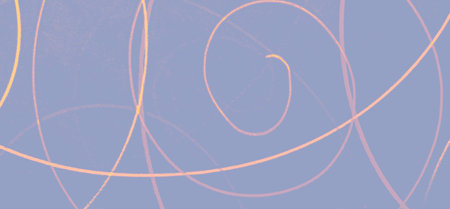 Tangled Scrawl Template. Yelllow Artistic Pencil Artwork. Graphic School Design. Blue Geometric...