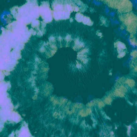 Tie Dye Spiral. Blue Color Print. Tie-Dye Circular Background. Hippie  Kaleidoscope. Batik Light Style. Art Old Design. Abstract Swirl Psychedelic Paint. Green Tie Dye Spiral.の写真素材