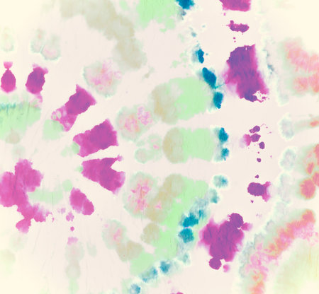 Pastel Spiral Tie-dye. Hippie Circular Texture.の写真素材