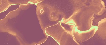 Ink Golden Pattern. Orange Volcanic Splash. Brown Art Hot Bronze Abstraction. Red Old Artistic Foil....