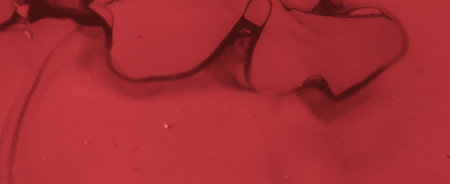 Grunge Blood Background. Rose Fluid Banner. Horror Spatter Black. Watercolor Valentine Texture....