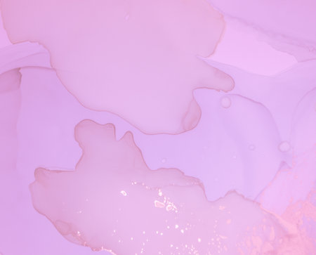 Pink Ink Pastel. Acrylic Illustration. Art Color Painting. Liquid Splash. Rose Fluid Pattern. Alcohol Ink Wash Pastel. Spring Background. Gradient Abstract Print. Sophisticated Ink Wash.の写真素材