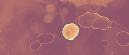 Ink Gold Pattern. Red Glitter Paint. Orange Art Hot Brass Abstraction. Brown Hell Artistic Mineral....
