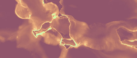 Ink Gold Texture. Orange Luxury Liquid. Red Heat Molten Abstraction. Brown Hell Artistic Fire. Ink...