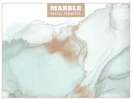 Modern Alcohol Inks. Watercolor Marble Stone. Elegant Oil Decoration. Trendy Vintage Card. Wave Alcohol Inks. Luxury Vector Color Flyer. Creative Pastel Frame. Liquid Alcohol Inks.のイラスト素材