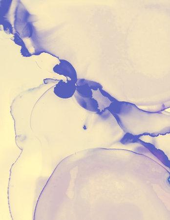 Wedding Invite Template. Yellow Pastel Flow Water. Watercolor Paint Background. Modern Alcohol Ink Stains Texture. Wedding Invite Design. Pink Pastel Fluid Water. Yellow Wedding Card Template.の写真素材