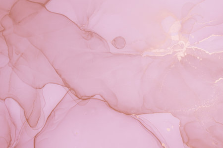 Spring Ink Wash. Liquid Background. Fluid Wave Print. Marble Paper. Pink Art Paint. Alcohol Ink...