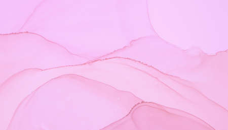 Rose Ink Wash Pastel. Marble Background. Fluid Color Effect. Abstract Splash. Gentle Art Pattern. Alcohol Ink Pastel. Feminine Mix. Modern Acrylic Paint. Ethereal Ink Wash.の写真素材