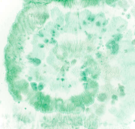 Circular Tie Dye. Batik Psychedelic Background. Abstract Circle Kaleidoscope. Green Tye Dye Style. Spiral Artistic Paint. Hippie Color Fabric. Rock Art Texture. Swirl Backdrop. Tie Dye Circular.の写真素材