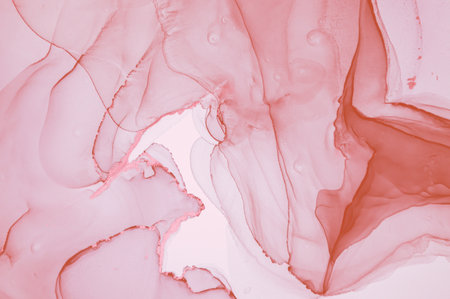 Gold Luxury Marble. Acrylic Wallpaper. Fluid Flow Design. Abstract Splash. Rose Oil Texture. Alcohol...