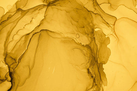 Gold Fluid Art. Abstract Marble Background. Alcohol Ink Paint. Liquid Painting. Fluid Art. Gradient...