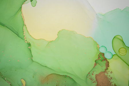 Luxury Abstract Liquid. Alcohol Ink on Canvas.