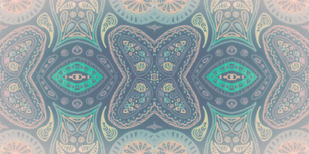 Carpet pattern ornament. Seamless turkish ethnic texture.