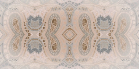 Mosaic rug background. Ethnic paisley texture.