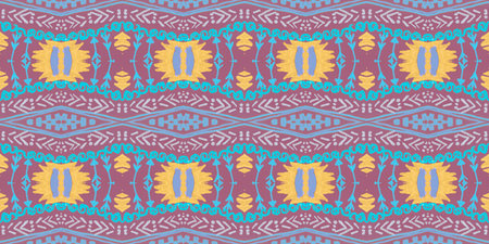 American native ornament. Seamless aztec background.