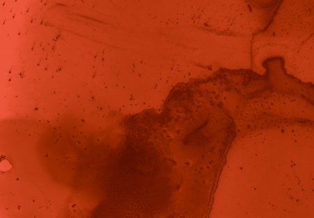 Blood Spatter Black. Watercolor Valentine