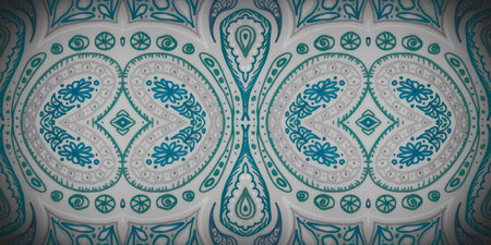 Distressed Persian carpets. Ethnic turkish pattern.