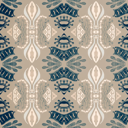 Classic damask pattern. Vintage baroque background. Antique renaissance design decor.