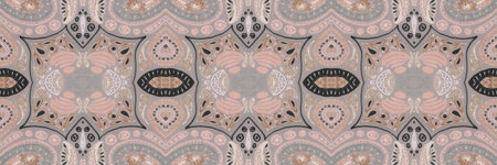 Mosaic rug background. Ethnic paisley texture.