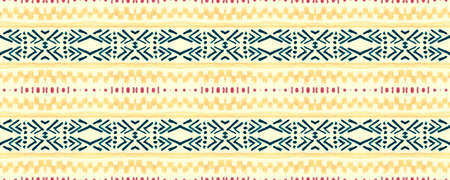 Seamless peruvian pattern. Hand drawn aztec illustration.の写真素材