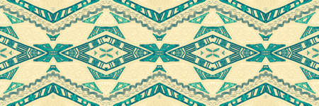 Seamless peruvian pattern. Hand drawn aztec illustration.の写真素材