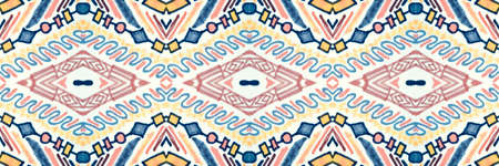 Navajo seamless pattern. Hand drawn ethnic background.の写真素材