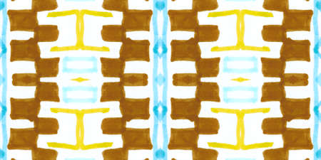 Retro mosaic pattern. Abstract geometric ethnic background.の写真素材