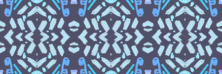 Seamless watercolor triangles pattern. Hand drawn geometric mosaic.の写真素材