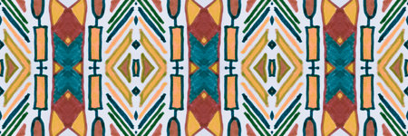 Geometric ethnic print. Grunge navajo ornament.