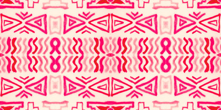 Seamless peruvian pattern. Hand drawn aztec illustration.