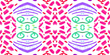 Retro mosaic pattern. Abstract geometric ethnic background.