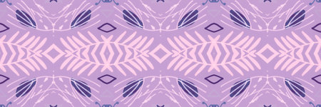 Flowers folk design. Seamless ethnic ornament. Hand drawn bohemian print.